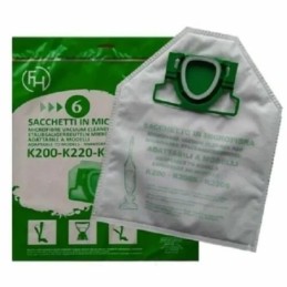 Kit 6 sacchetti sacchi aspirapolverre per vorwerk folletto vk200 compatibili