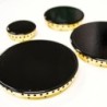 Kit 4 corone in ottone adattabile a piano cottura cucina a gas compatibile con Lofra completo di piattelli spartifiamma