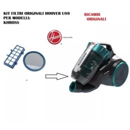 Kit filtri hoover orginali aspirapolvere khross u89 codice 35601899