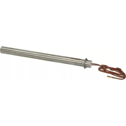Resistenza flangia stufa pellet 125 mm 350w 230v lunghezza battuta 160 mm