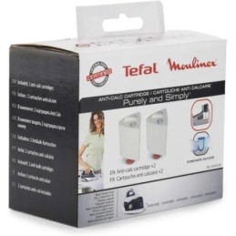 Tefal moulinex 2 cartucce anticalcare per ferri da stiro a vapore cod xd9030e0