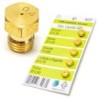 Kit 5 Ugelli Bombola GPL per piano cottura fornelli cucina passo 6MB 5 misure Universale