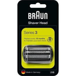 Testina di ricambio per rasoio elettrico braun series 3 21b nero per barba uomo