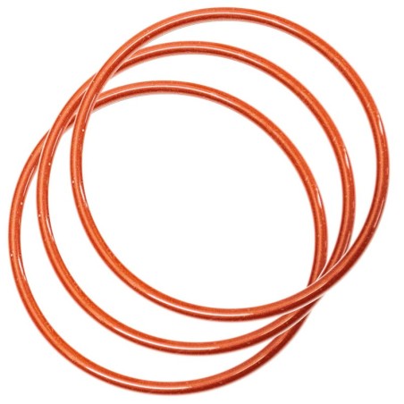 3 pezzi Guarnizione OR 0176 silicone rosso compatibile Pavoni Saeco Gaggia 1186858 Ø corda 3,53 mm Ø int. 73,03 mm per caldaia