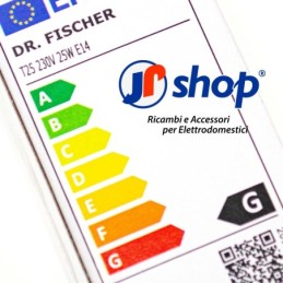3 pezzi Lampada Forno DR FISCHER E14 25W 230V ø 25x55 mm - temperatura max 300°C