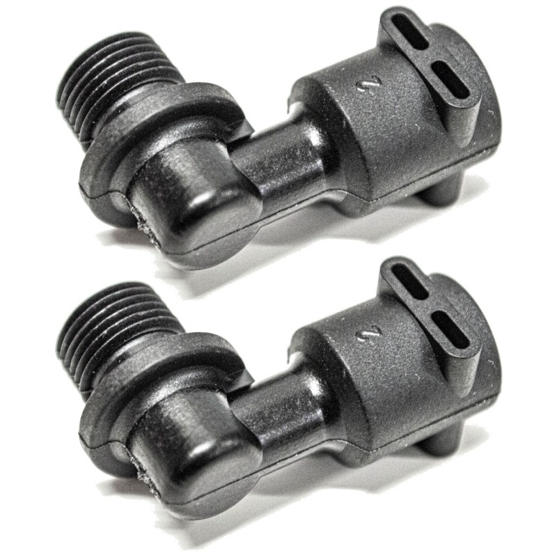 2 pezzi Raccordo a "L" ø 1/8"Mx4 mm per macchina caffè compatibile con Delonghi