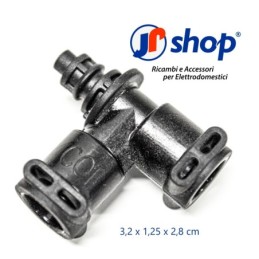 2 pezzi Raccordo a "T" per tubi ø esterno 4 mm compatibile con Delonghi