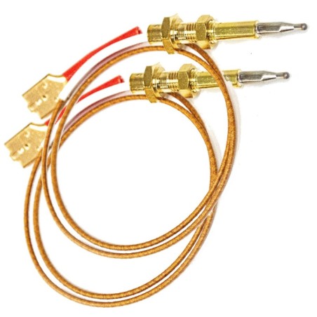 Kit 2 Termocoppia per piano cottura cucina per tripla corona compatibile con Ariston