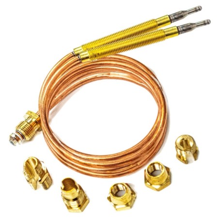 2 Kit Termocoppia universale 60 cm per forno e piano cottura con viti e attacchi compatibile con Rex Electrolux AEG 50269742008