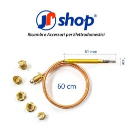 2 Kit Termocoppia universale 60 cm per forno e piano cottura con viti e attacchi compatibile con Rex Electrolux AEG 50269742008