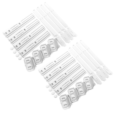 2 Set da 4 Kit guide per porta frigorifero e congelatore ad incasso universale compatibile con Ariston - C00312150