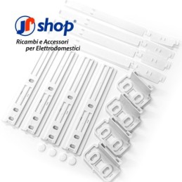 2 Set da 4 Kit guide per porta frigorifero e congelatore ad incasso universale compatibile con Ariston - C00312150