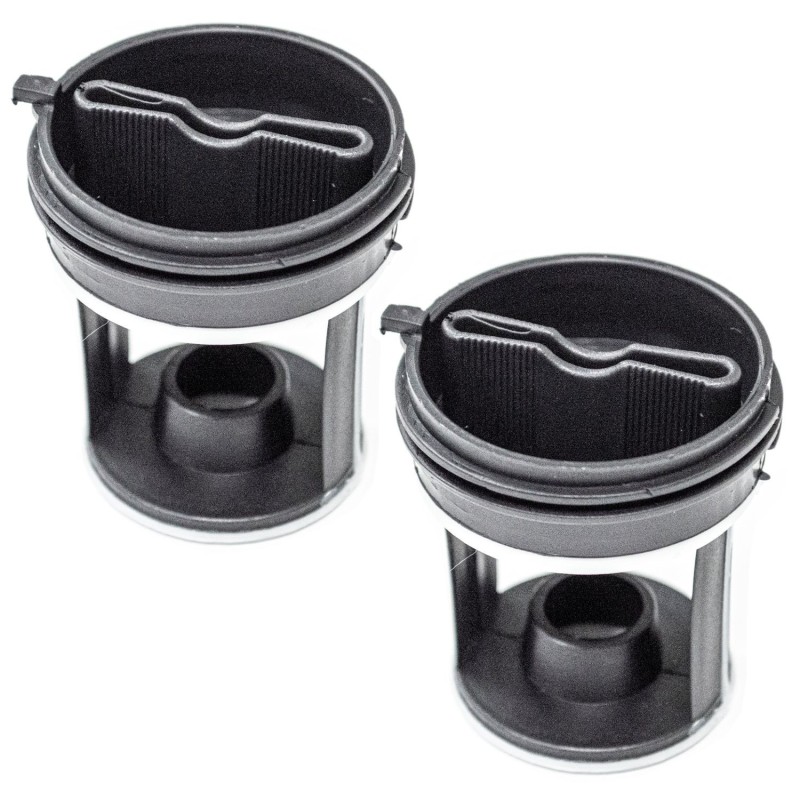 2 pezzi Filtro lavatrice pompa di scarico compatibile con Ariston - Indesit codice 00045027