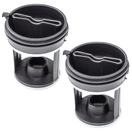 2 pezzi Filtro lavatrice pompa di scarico compatibile con Ariston - Indesit codice 00045027