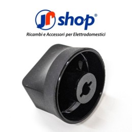 Kit 2 Manopola nera piano cottura Ø6 mm - Mozzo 3 mm compatibile con Electrolux 3550503290