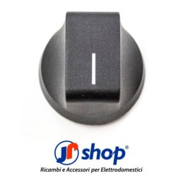 Kit 2 Manopola nera piano cottura Ø6 mm - Mozzo 3 mm compatibile con Electrolux 3550503290