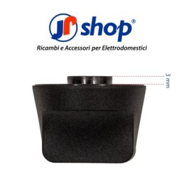 Kit 2 Manopola nera piano cottura Ø6 mm - Mozzo 3 mm compatibile con Electrolux 3550503290