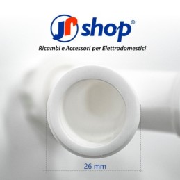 2 pezzi Raccordo doppio per tubo di carico lavatrice e lavastoviglie universale 3/4"