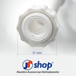 2 pezzi Raccordo doppio per tubo di carico lavatrice e lavastoviglie universale 3/4"