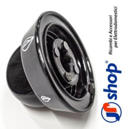 Kit 4 Manopola nera piano cottura Ø7 mm - Mozzo raso compatibile con Ariston e Indesit M0208