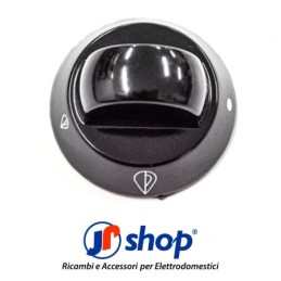 Kit 4 Manopola nera piano cottura Ø7 mm - Mozzo raso compatibile con Ariston e Indesit M0208