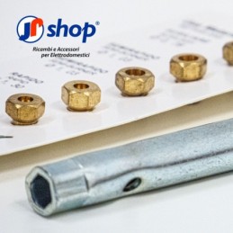 Ugelli per gas Metano passo 6 MB + Chiave a tubo N 6/7 per cucina compatibile con Nardi - Lofra e altri modelli in descrizione
