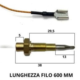 Termocoppia piano cottura cucina gas ariston fornello tripla corona
